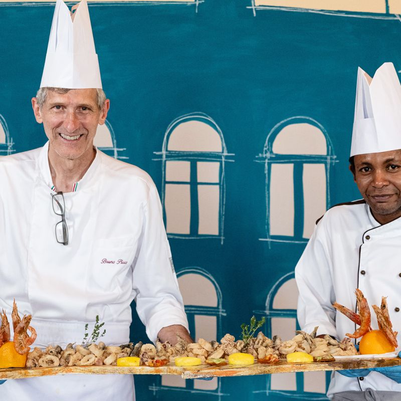 Fritto di pesce a metro