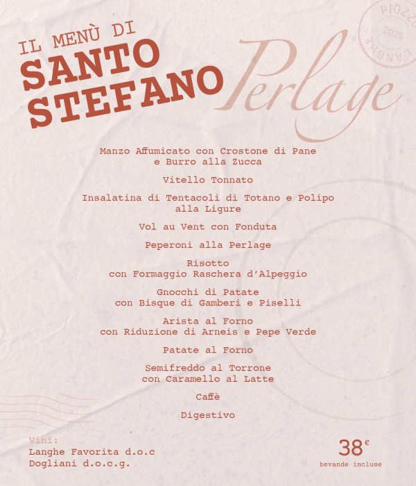Menù di Santo Stefano